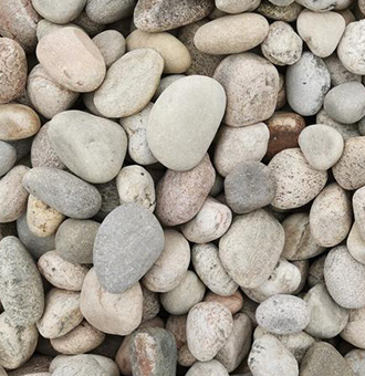 River pebble feedstock for sand making